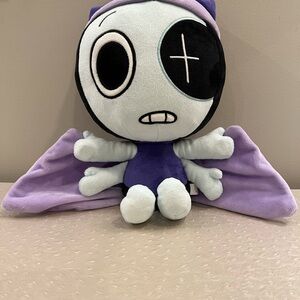 Purple and Black Plush Bat Stuffed Animal